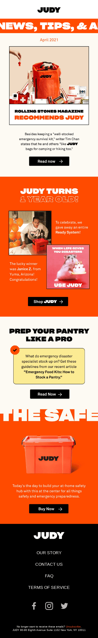 What does the Rolling Stones say about JUDY?