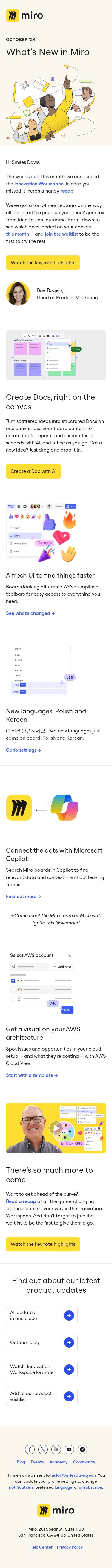 What’s New: Docs just came on board