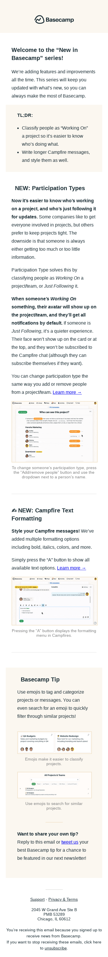 What's New in Basecamp