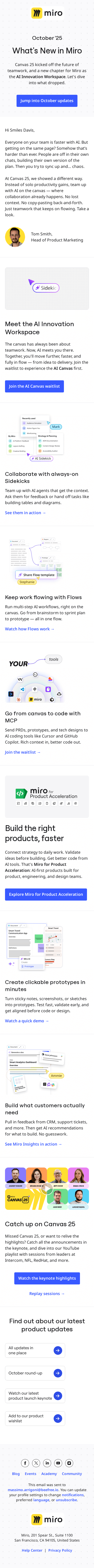 What’s New in Miro: Your team + AI, together on the canvas ✨