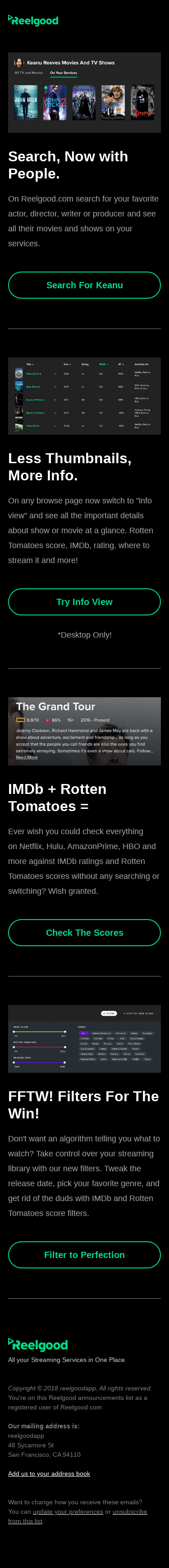 What’s New on Reelgood.com? Hint: 🍅 & More