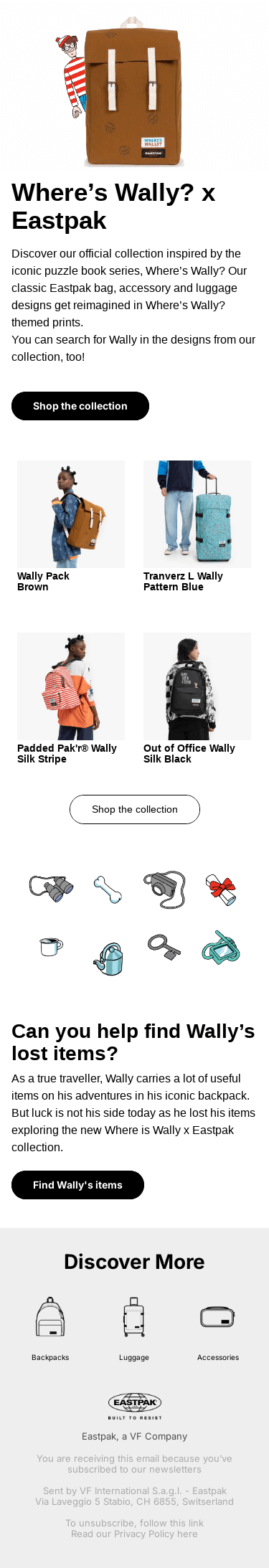 Where is Wally? x Eastpak