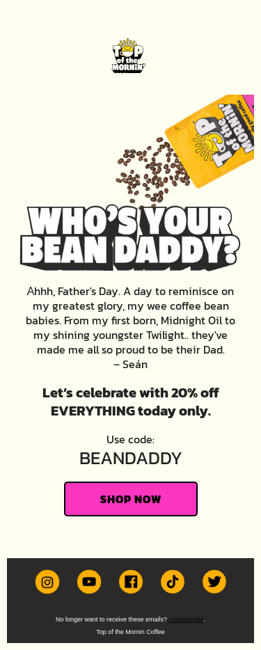 Who’s Your Bean Daddy?