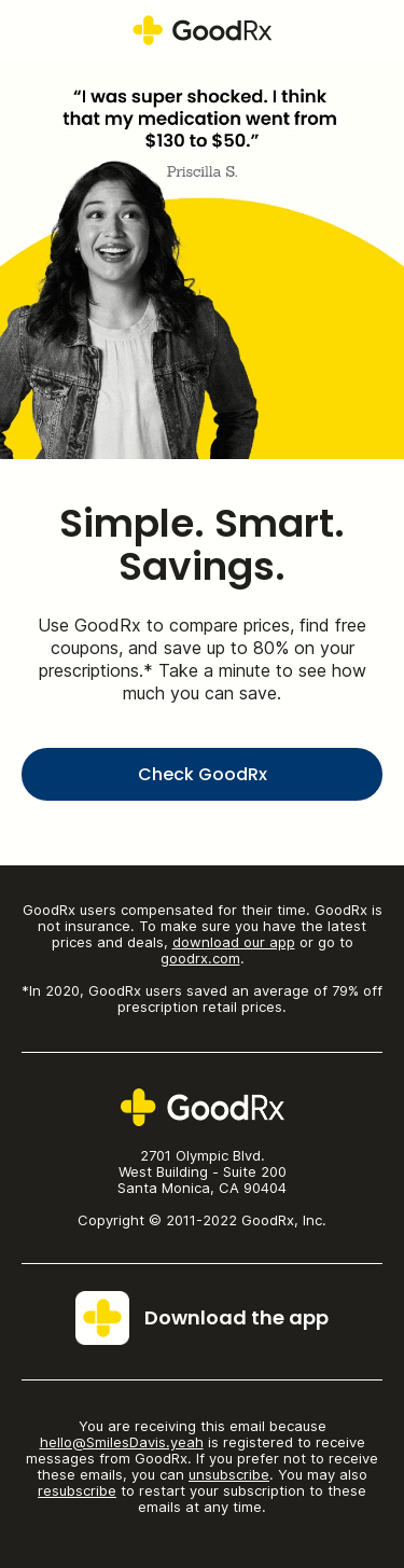 Why people love GoodRx — Hint: We help you save.