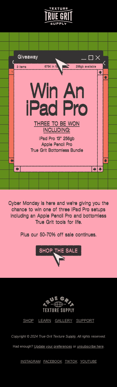 🤑 Win an iPad Pro + Bottomless Tools