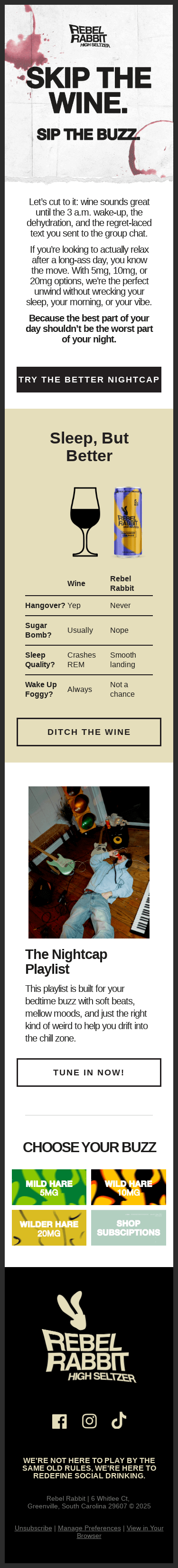 🐇😴 Wind Down Without Wine 🚫🍷