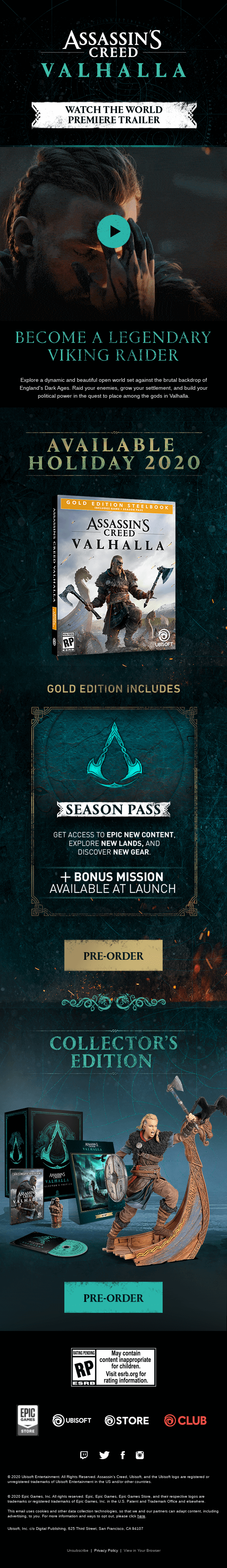 World Premiere Trailer: Assassin's Creed Valhalla