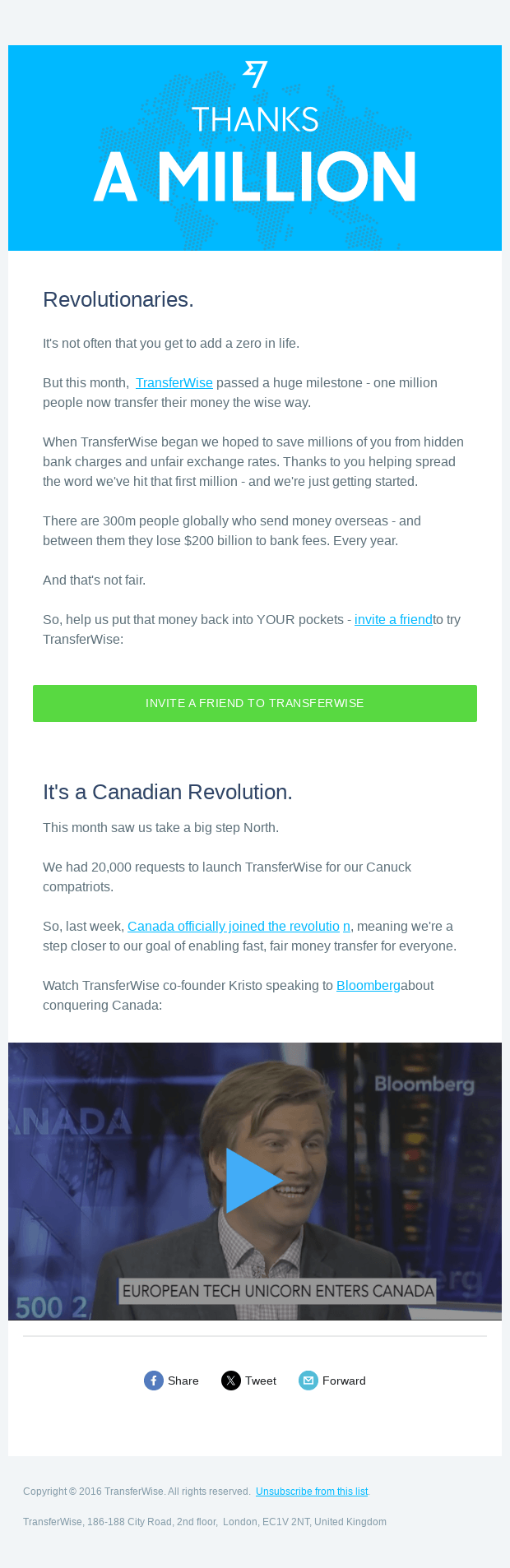 You’re one in a million