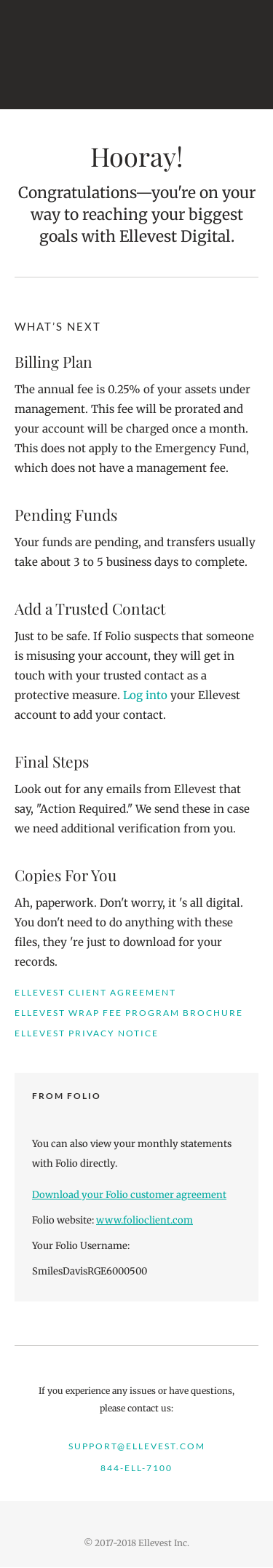 You got Ellevested! Here’s what’s next
