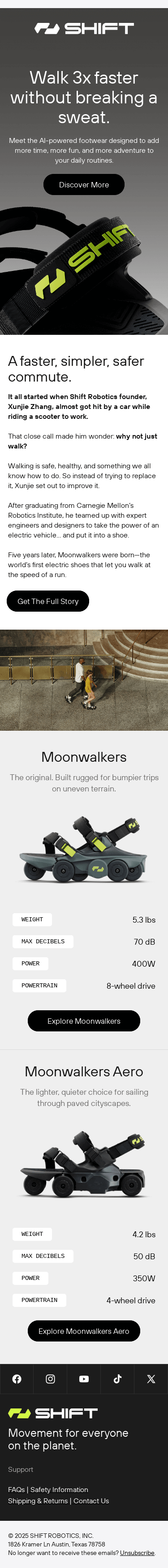 You just stumbled upon the future of walking