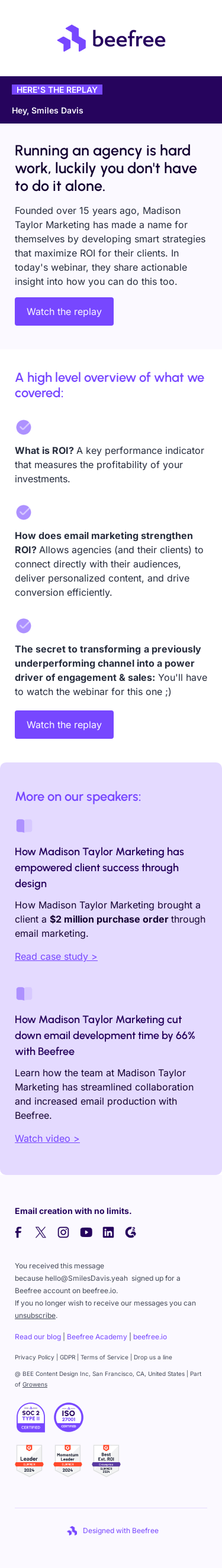 You missed a jam-packed session!