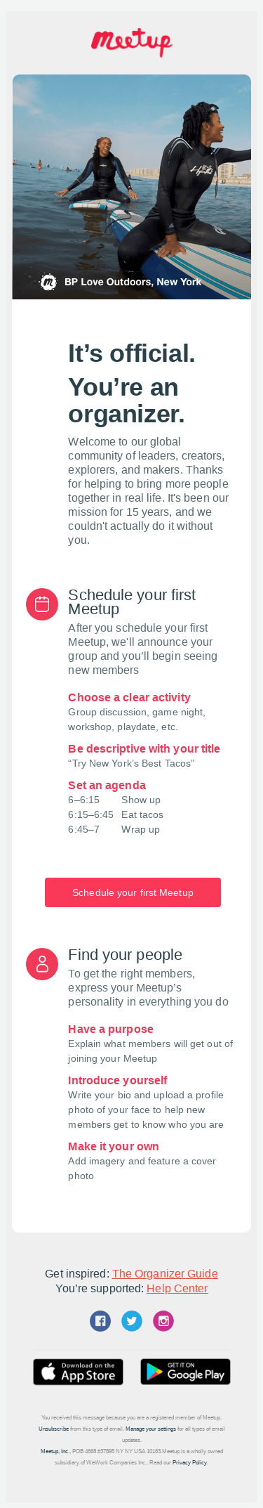 You're in. #emailgeeksCHI has been approved.