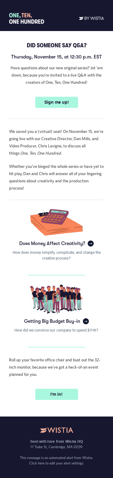 You’re invited to a live Q&A 🍿