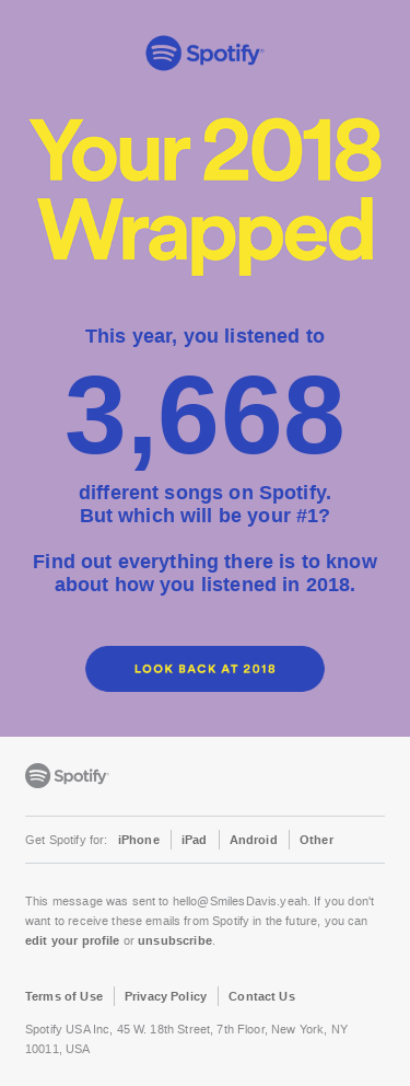 Your 2018 in music: find out how you listened
