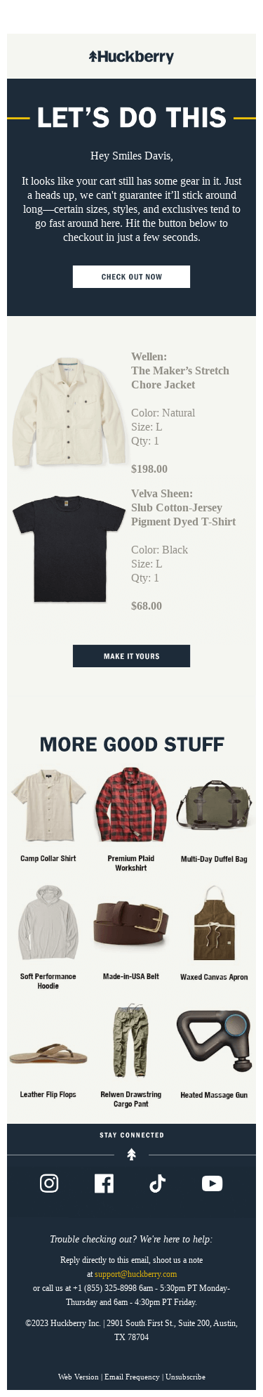 Your cart’s aging like a fine bourbon