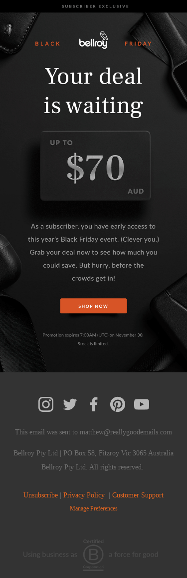 Your early access starts now!