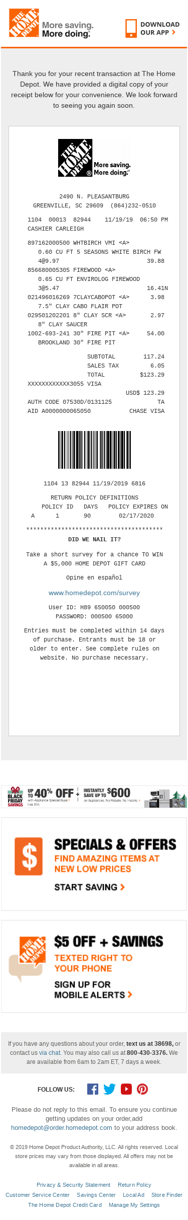 Your Electronic Receipt