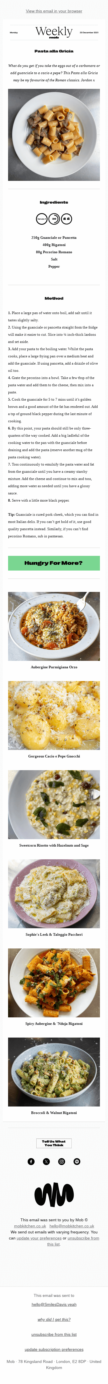 Your Exclusive Mob Recipe