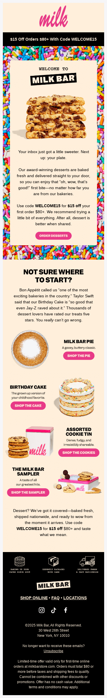Your inbox just got sweeter 🎂