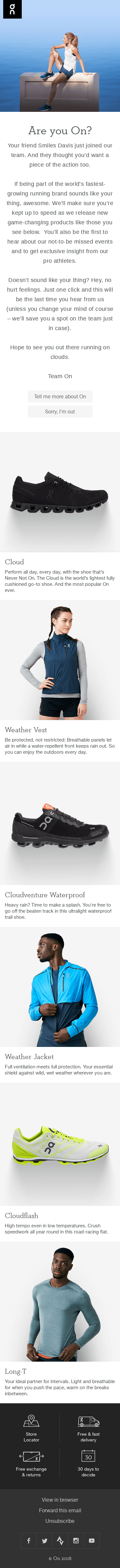 ☁️ Your invite from Matt to join On