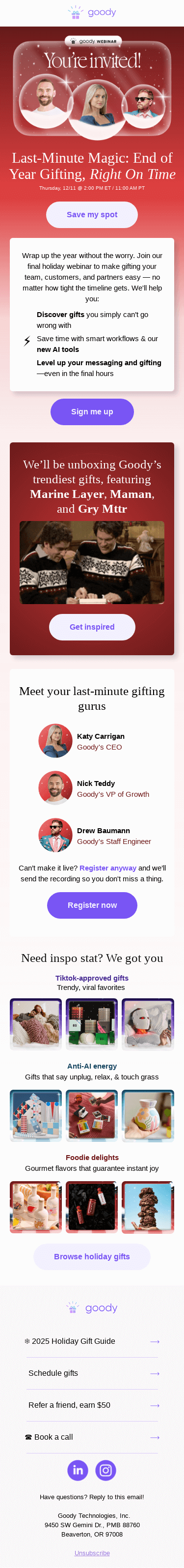 Your last-minute gift guide is here [RSVP]