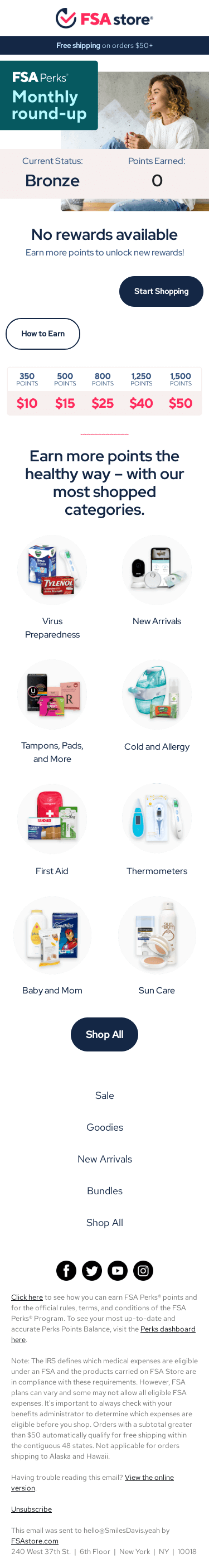 Your Monthly FSA Perks® Check-In 