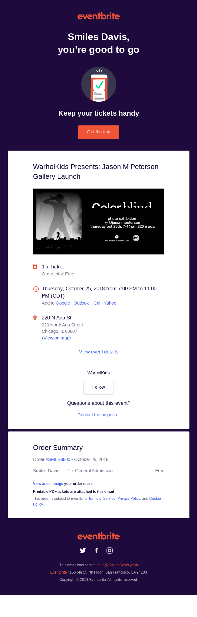 Your Tickets for WarholKids Presents: Jason M Peterson Gallery Launch