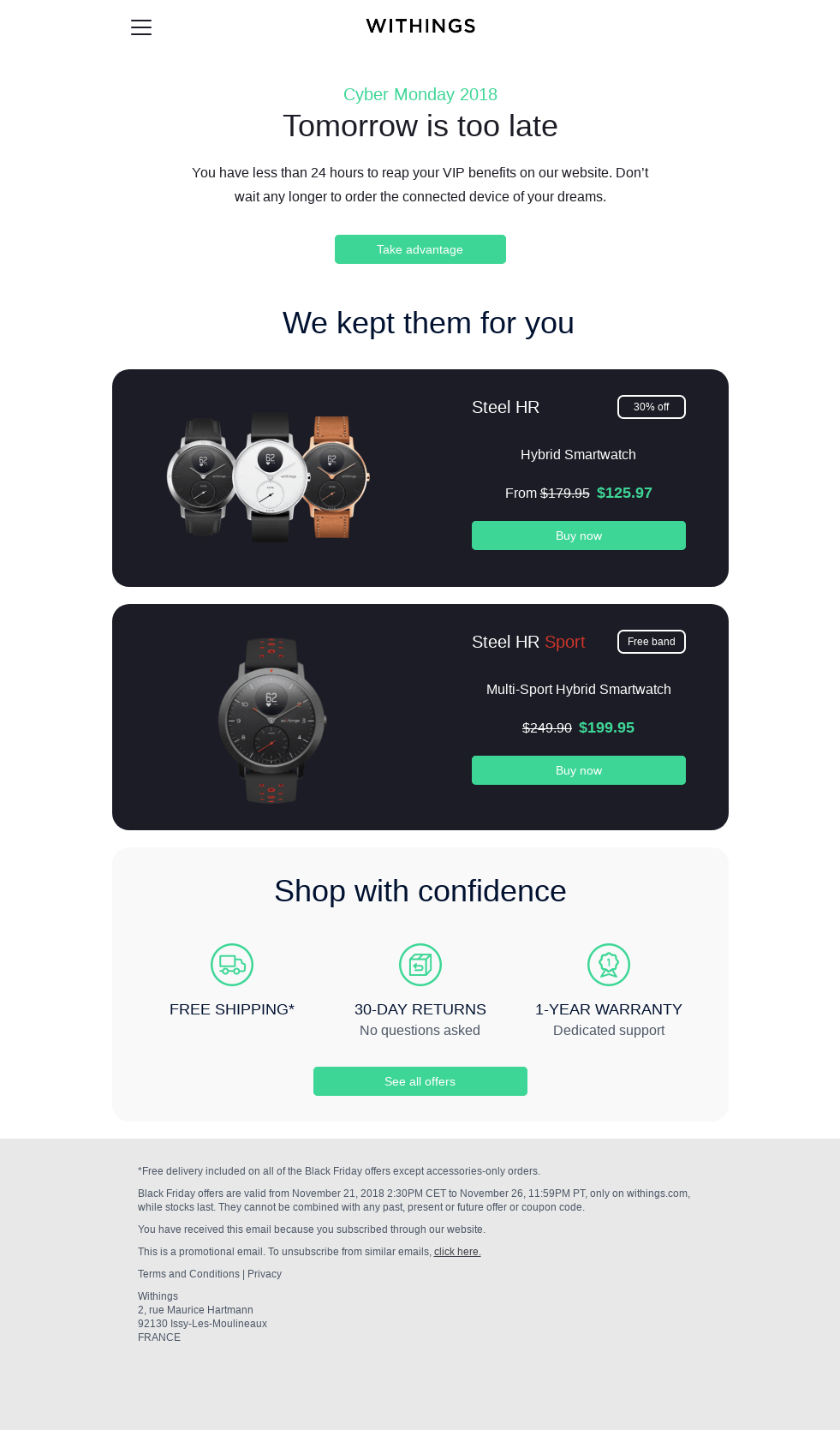 Your VIP pass runs out today