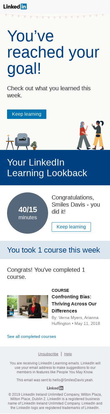 Your week with LinkedIn Learning