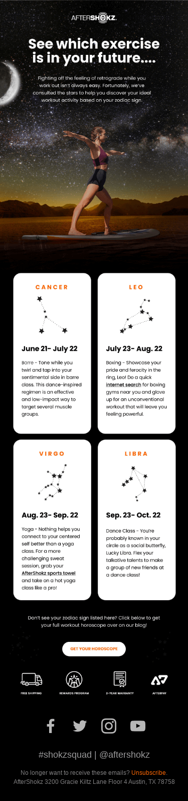 Your Workout Horoscope 💪🔮