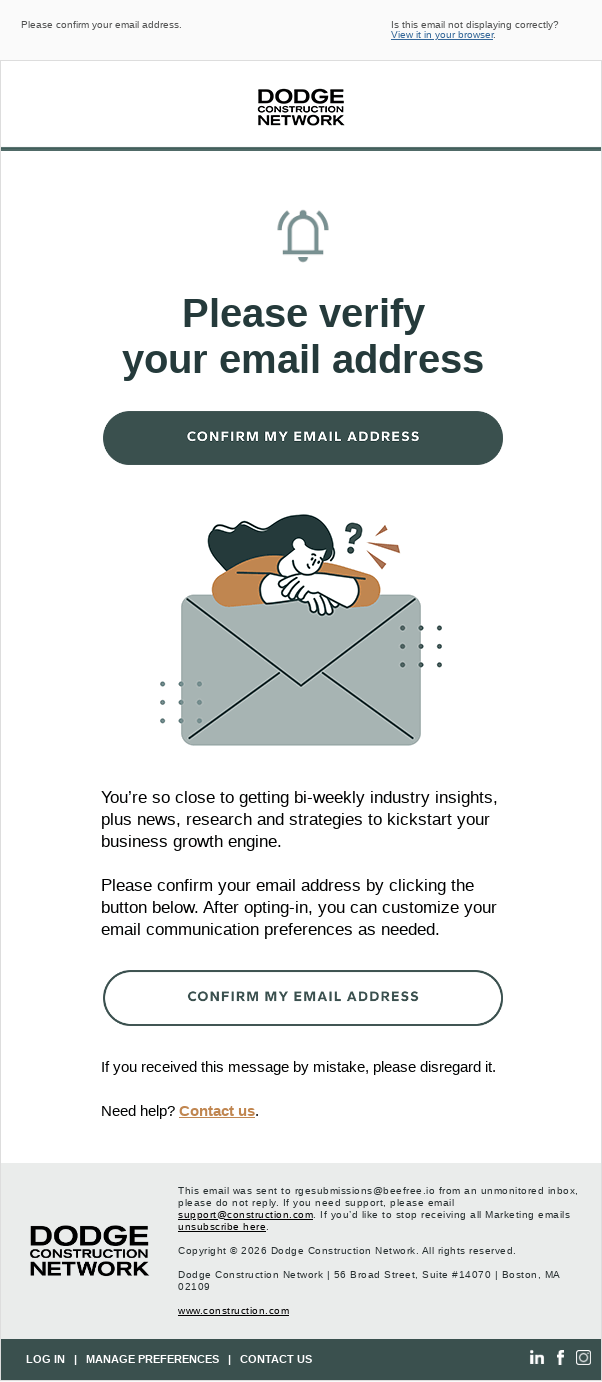 You’re (almost) subscribed