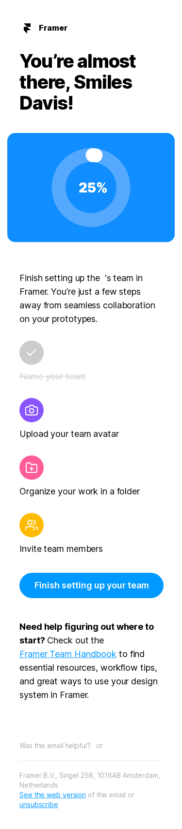 You're almost there, Smiles Davis!