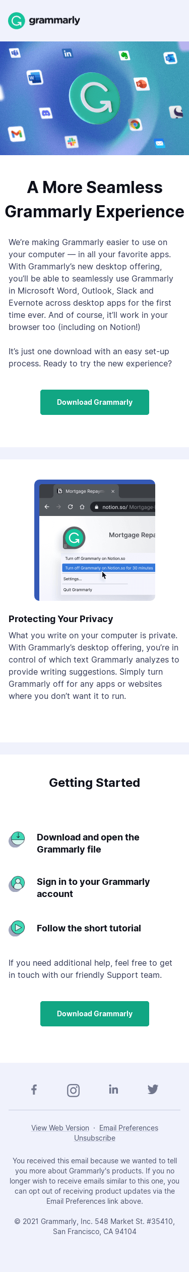 You're invited to check out the new Grammarly experience