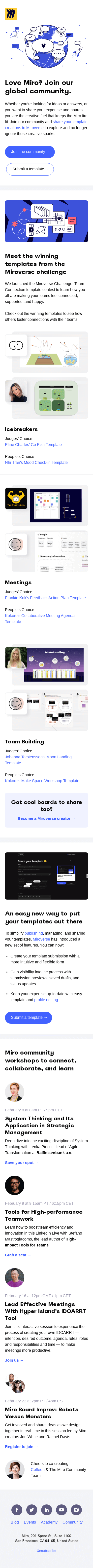 You're Invited to Join Miro's Community and Events