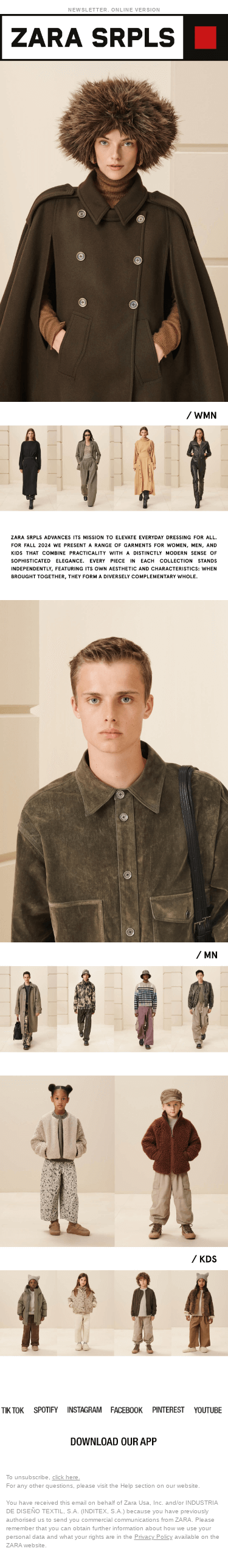 ZARA SRPLS. COLLECTION 13. Drop 01 now available