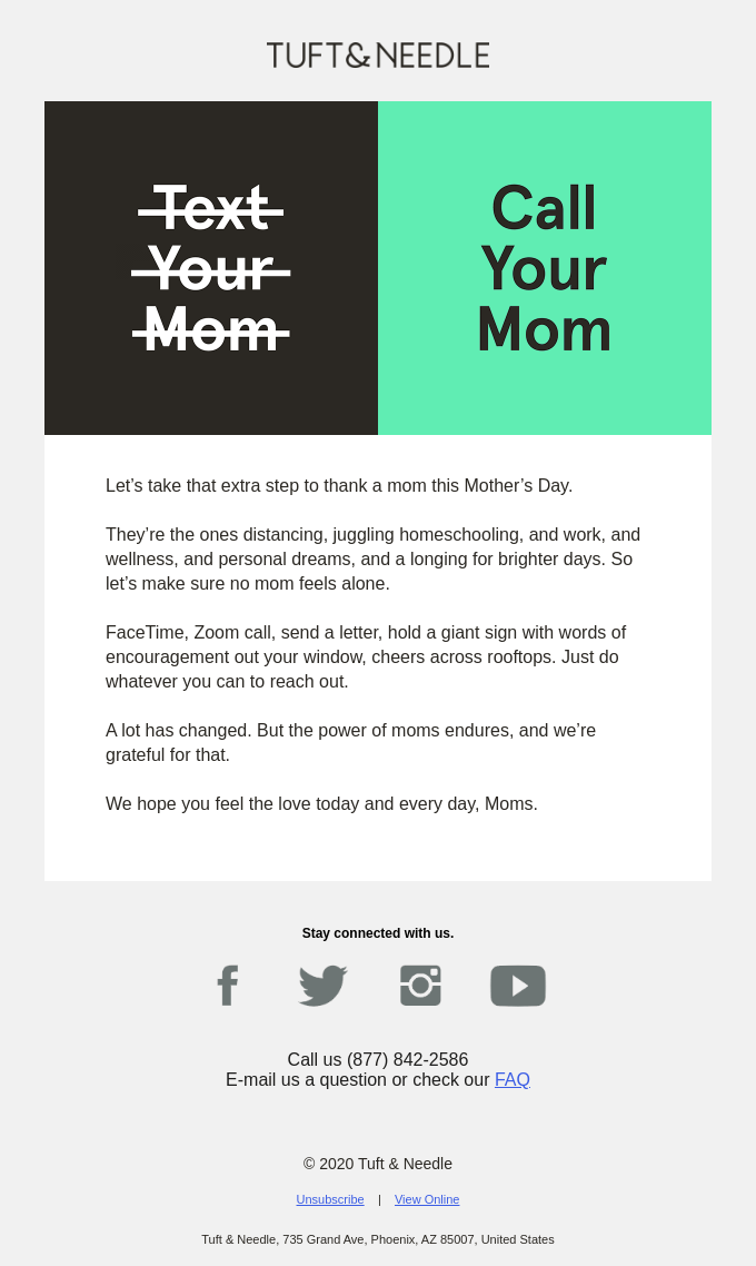 Moms deserve it.