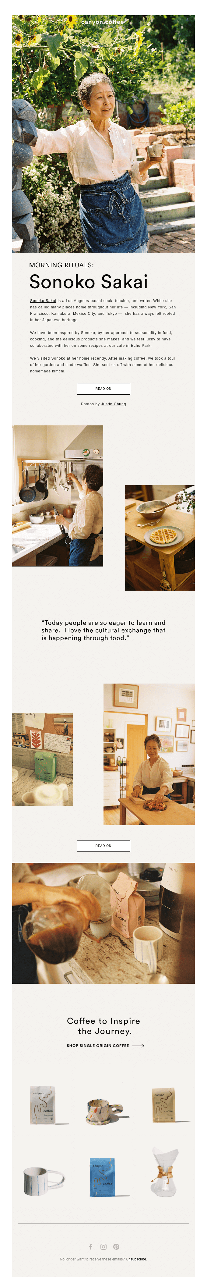 Morning Rituals: Sonoko Sakai