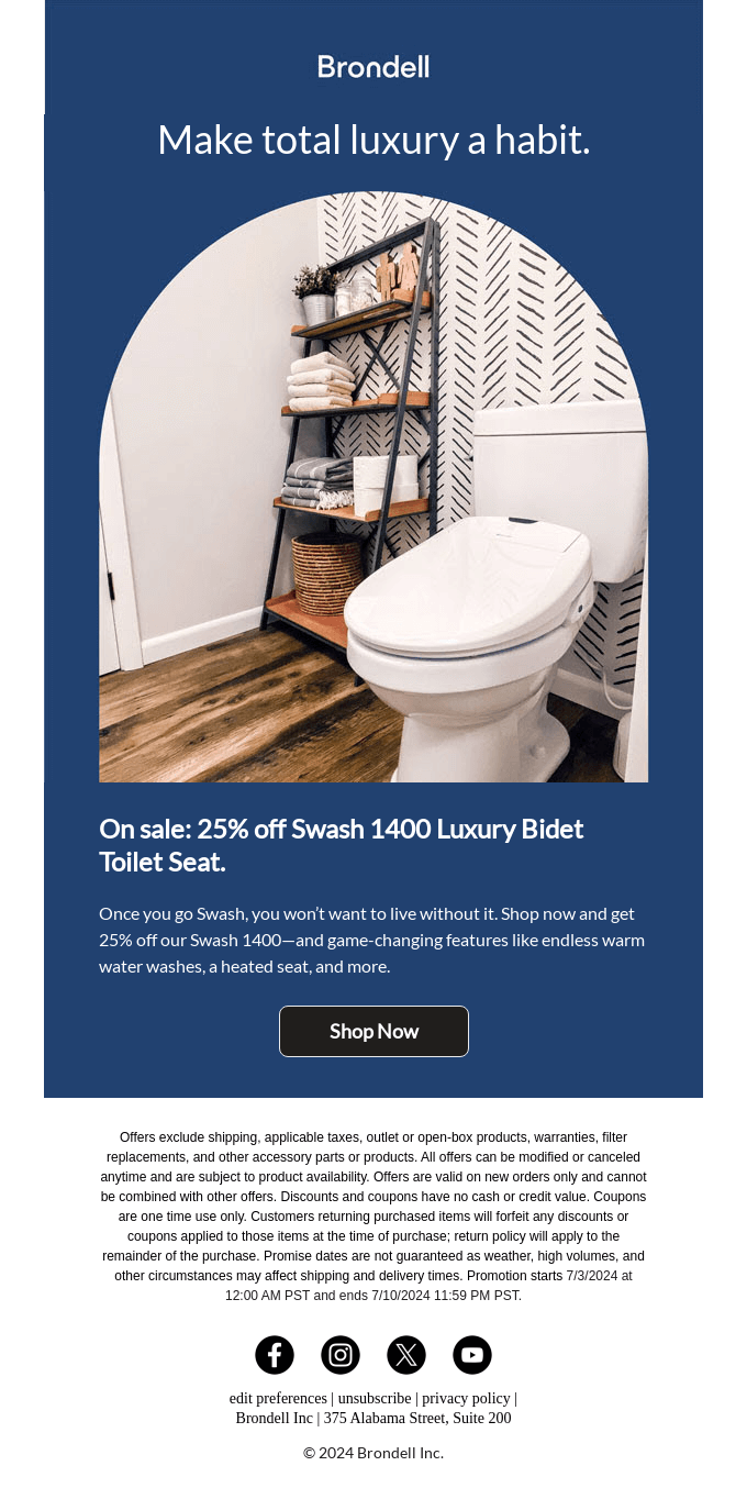 Must-see deal 👀: 25% off Swash 1400.