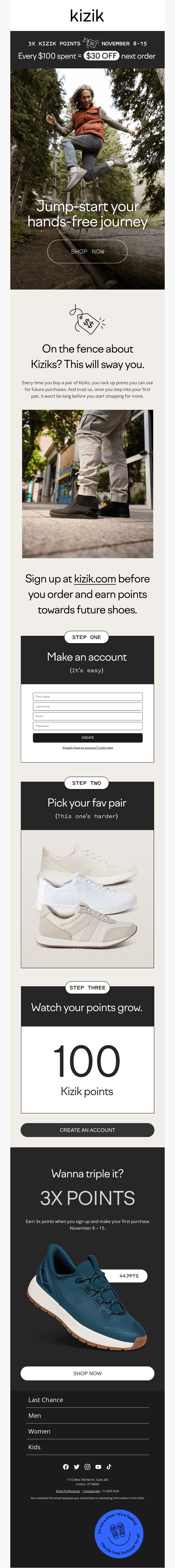 Need a nudge? Get TRIPLE points!