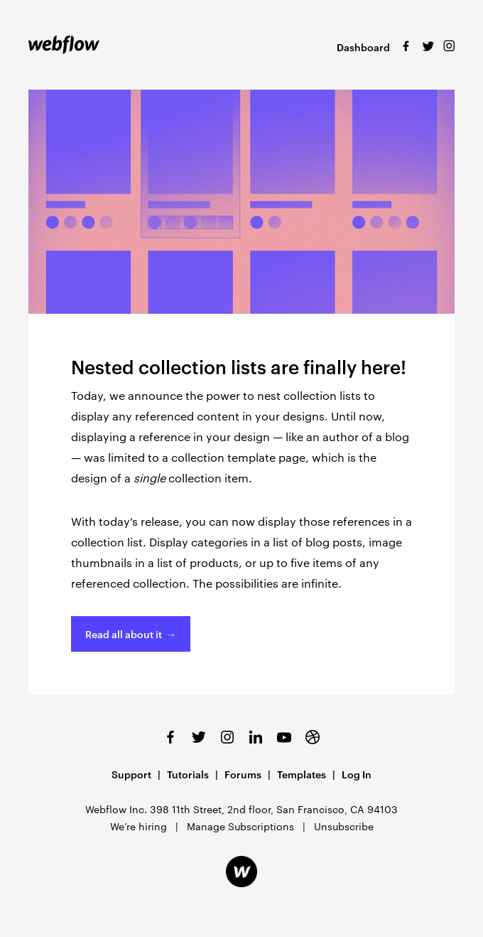 Nested collection lists are here!