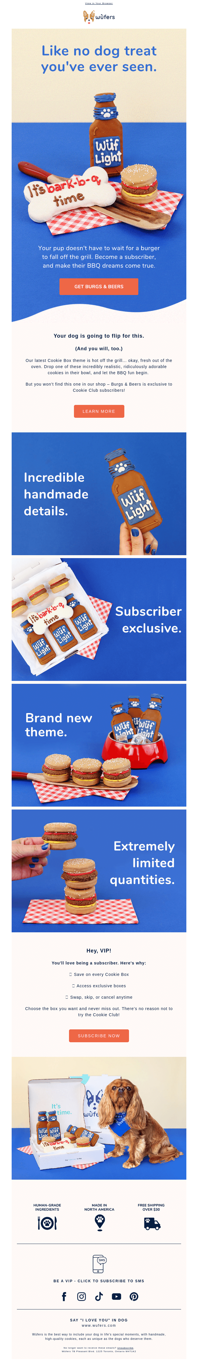 NEW + EXCLUSIVE: 🍔 and 🍺 for your dog!