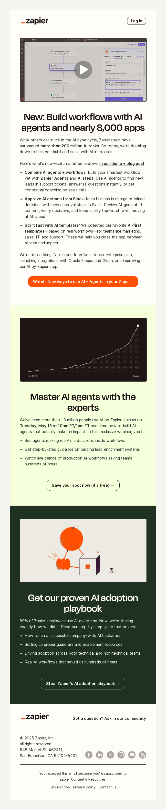 New: AI agents are here. Make your Zaps smarter.