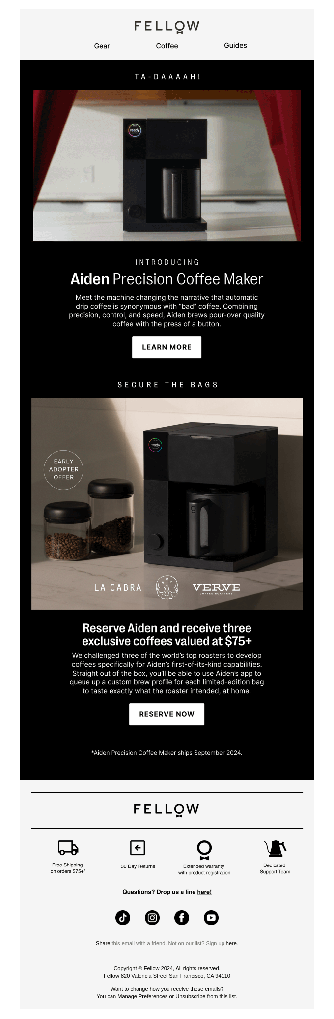 New! Aiden Precision Coffee Maker