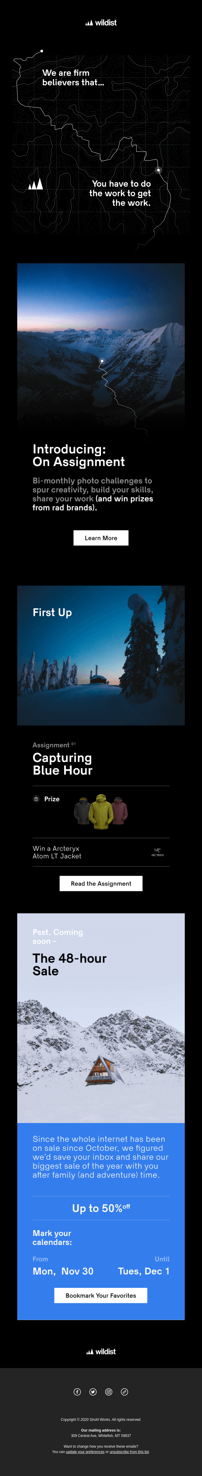 New! Assignments + prizes from rad brands...