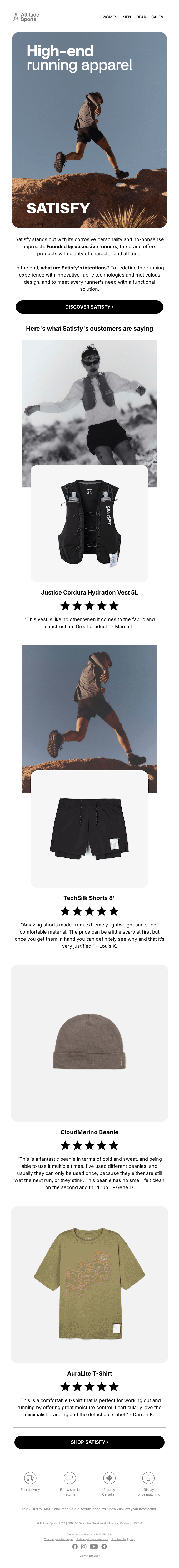 NEW BRAND | Satisfy