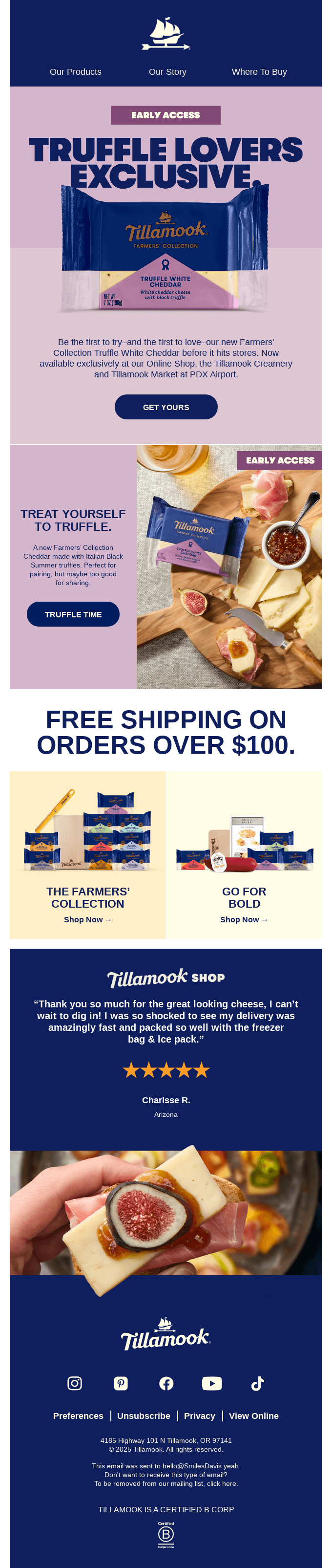 New exclusive cheddar, available now. 🧀✨