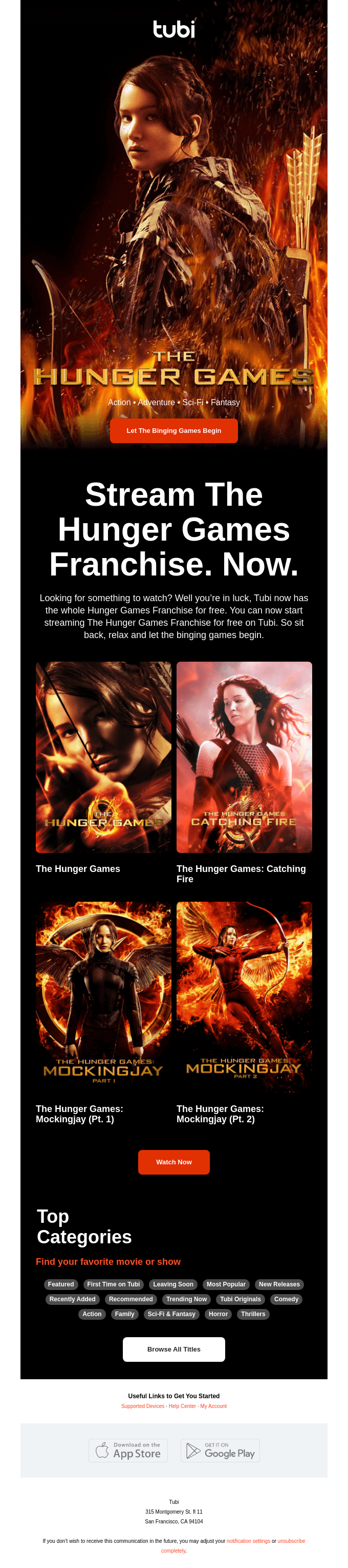 New for you: The Hunger Games Franchise