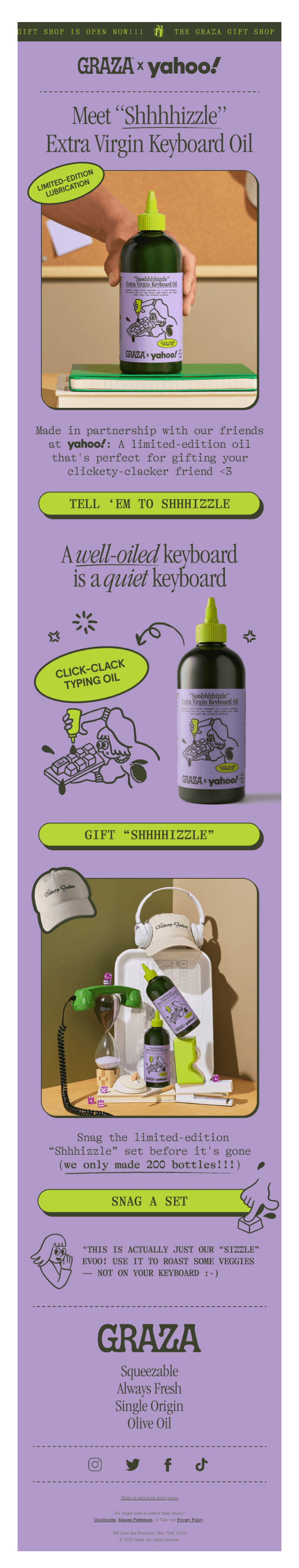 NEW: Meet “Shhhhizzle” Keyboard Oil ⌨️