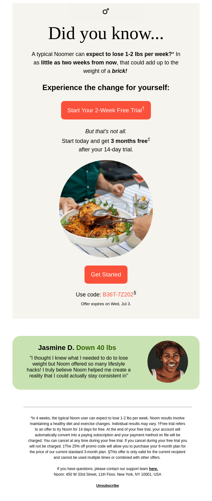 New month, new you, with Noom ✨