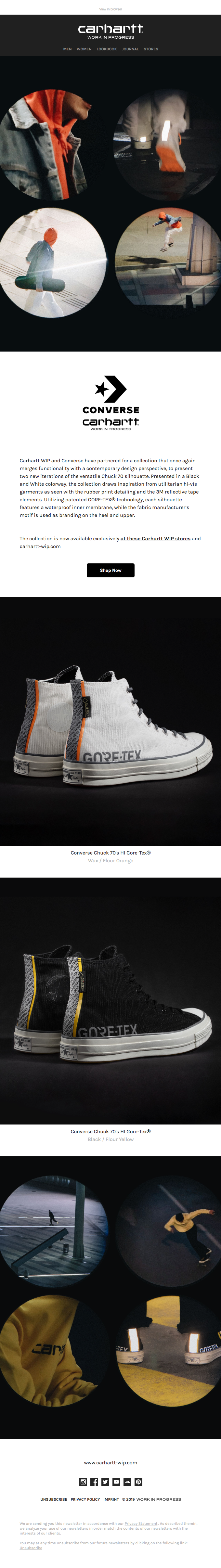 Now Live: Converse for Carhartt WIP Stores Exclusive